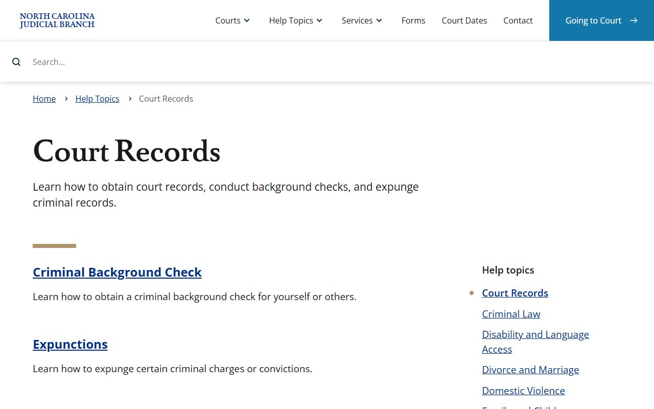 Alleghany County court records help topic
