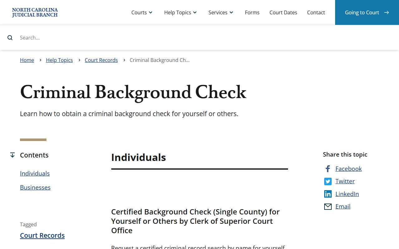 Alleghany County criminal court records criminal background check instructions